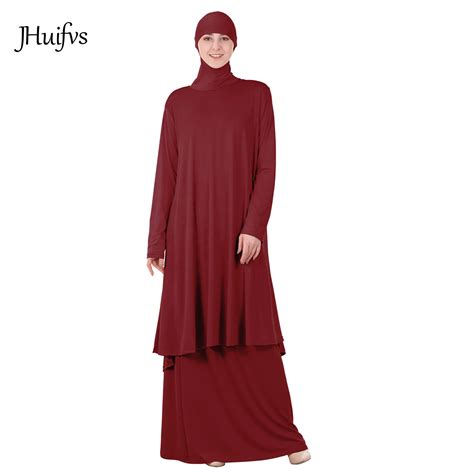 islam overhead jilbab hijab two piece abaya muslim khimar burqa prayer dress niqab kaftan buy