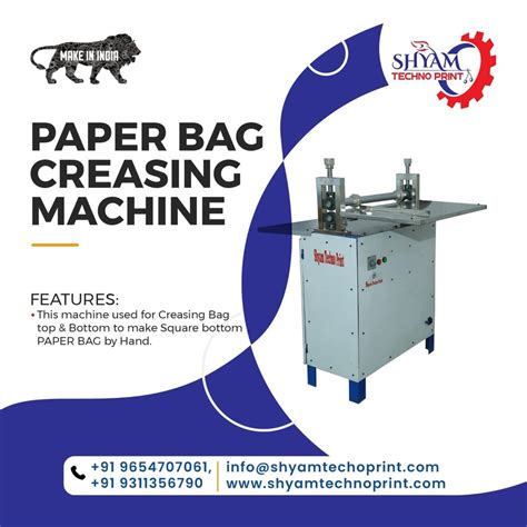 Semi Automatic Paper Bag Creasing Machine For Industrial Model Name Number STP C At Rs
