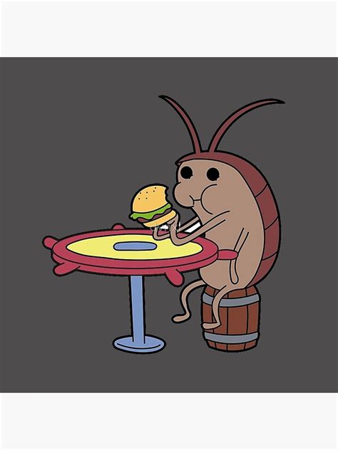 Cockroaches Eating Krabby Patty Poster For Sale By Bonniewinfrey