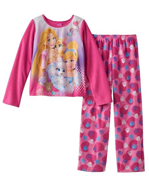 Disney Disney Princess Long Sleeve Fleece Girls Pajama Kids Sizes 4