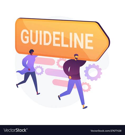 Guideline And Regulation Concept Metaphor Vector Image