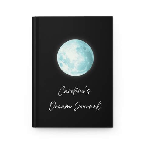 Personalized Dream Journal Dream Journal With Name Moon Etsy