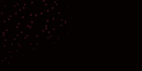 Dark Red Vector Background With Bubbles Illustration With Set Of
