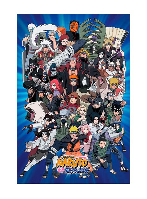 Naruto Shippuden All Characters Poster Anime All Naruto Characters Hd