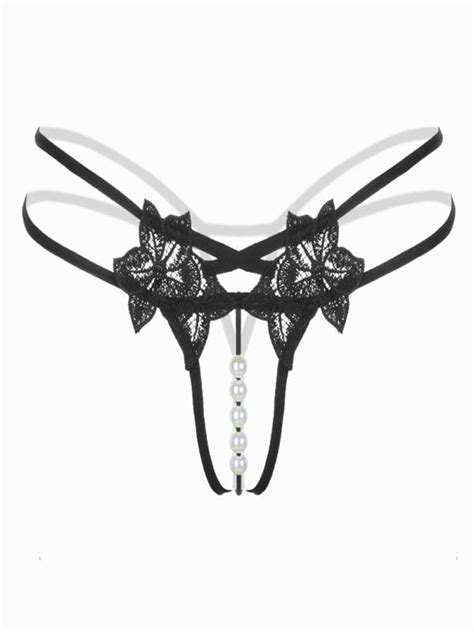 cyber monday deals mosunx sexy pendant lady pearl g string v string women panties low waist