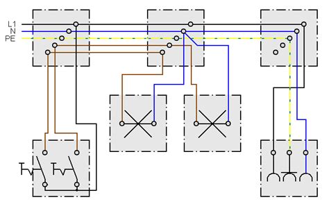 Wechselschaltung Mit 2 Lampen Anschliessen Wiring Diagram