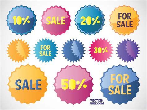 Free Sales Stickers Vector Art And Graphics