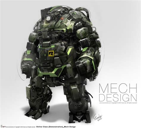 Artstation Mech Design Online Class Demonstration Evan Lee Mech