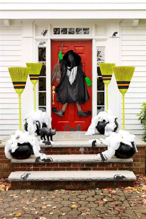 75 Cool Outdoor Halloween Decoration Ideas Halloween Front Door