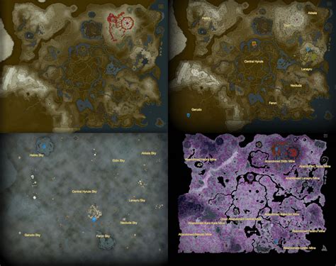 Zelda Tears Of The Kingdom Map Size Compared To Botw