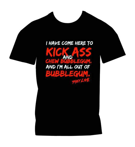 They Live Kick Ass Mens Black T Shirt Ebay