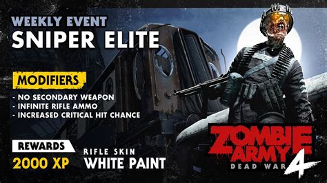 Sniper Elite Zombie Army 4 Dead War Weekly Event Youtube