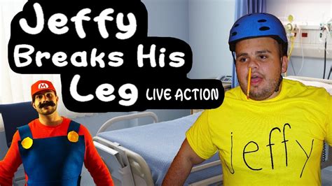 sml movie jeffy breaks his leg live action youtube