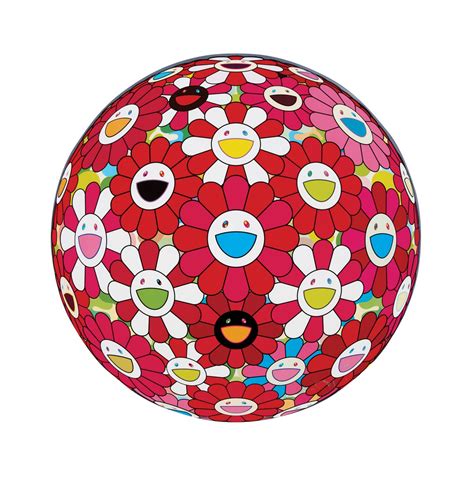 Featuring murakami's iconic flower motif, each piece is both a sculptural work of art and a beautiful everyday object that can be enjoyed and treasured. TAKASHI MURAKAMI Flower Ball - Price Estimate: $5000 - $7000