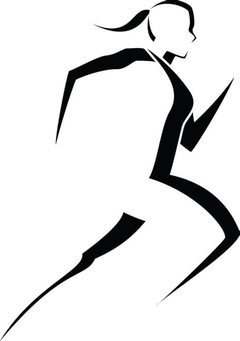 Free Female Runners Silhouette Download Free Female Runners Silhouette
