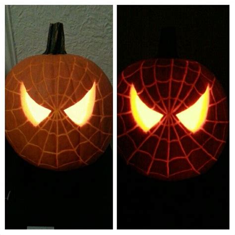 Spiderman Pumpkin Carving Stencils