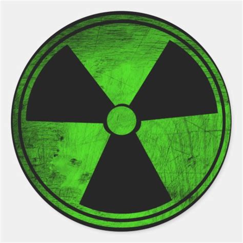 Radioactive Round Stickers Zazzle