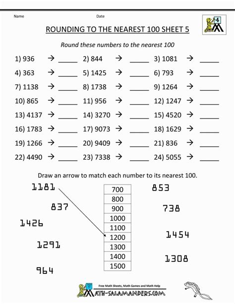 Also look for distributive property games and problems. 5 Free Math Worksheets Third Grade 3 Place Value and Rounding Round 3 Digit Numbers Nearest 100 ...