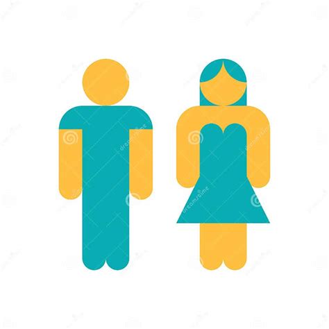 Male And Female Gender Profile Symbol Toilet Restroom Washroom