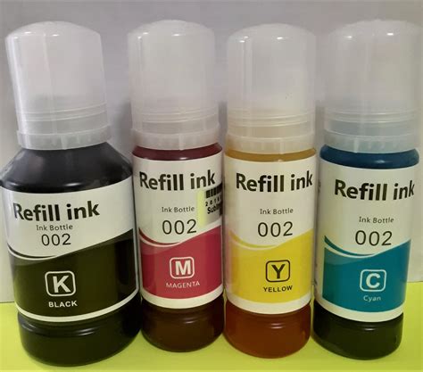 Refill Dye Ink For Use In Epson Printer Ecotank Et2500 Et 550 Etsy