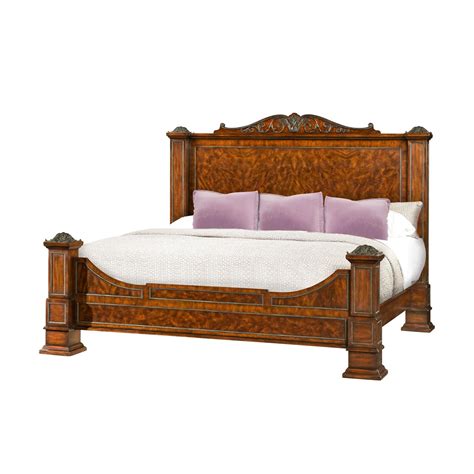 Traditional Flame Mahogany Bed Frame