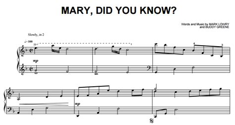It is suitable for beginners and eraly intermediate piano players. Mary Did You Know Piano Sheet Music - Piano Mother