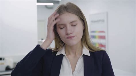 Portrait Of Sad Tired Young Lady In Formal Stock Footage Sbv 333981558 Storyblocks