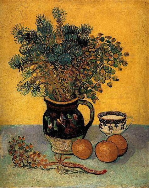See more ideas about gogh, van gogh, van gogh flowers. Still Life Majolica Jar with Wild Flowers - Van Gogh - oil ...