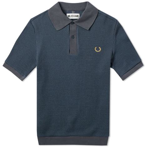 Fred Perry X Miles Kane Mesh Pique Polo Shirt Fred Perry