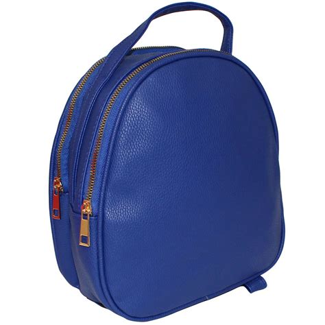 281 Blue Mini Backpack With Front Zip Uk