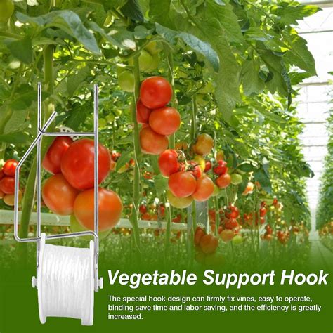 610pcs Tomato Trellis Roller Hooks Support Hooks For Tomato Plant