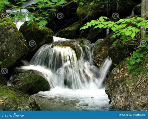 Stone Gorge And Waterfalls In Austria Stock Image Image Of Waterfalls