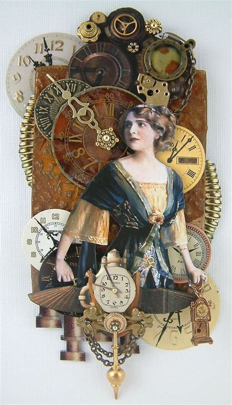 Lost In Time Altered Art Steampunk Mixed Media Steampunk Art