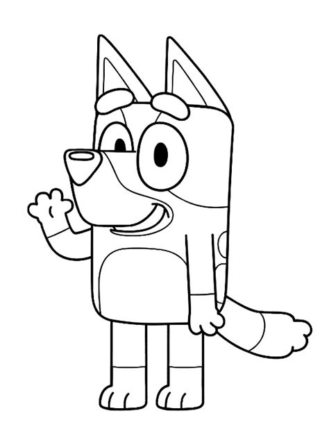 Bluey Colouring Pages Free Printable Coloring Page Blog