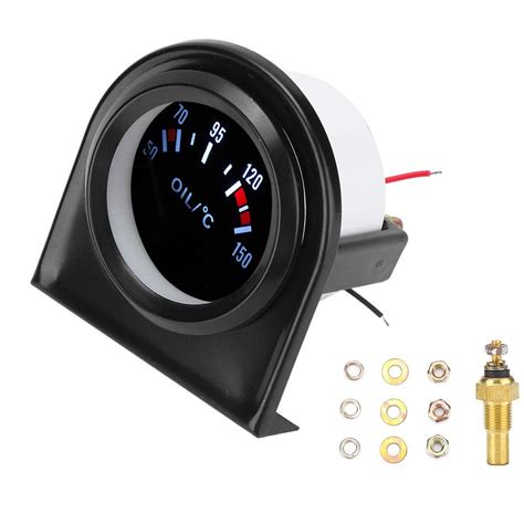 Car Oil Temperature Gauge 2 Inch 52mm Led Light Car Pointer Oil