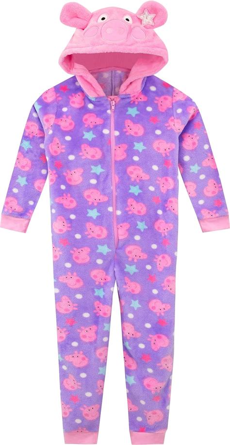 Girl Peppa Pig Onesie Pyjamas Fleece Unicorn Sleepwear Robes Girls