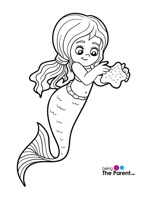 Printables Cute Easy Mermaid Coloring Pages These Printables Are