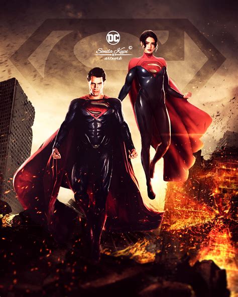 Made This Superman And Supergirl Poster Superman