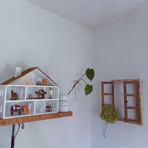 壁 天井 さりゅの雑貨 DAISOのうさぎさんたち アナベルドライ シルバニアファミリー家具 などのインテリア実例 2022 07