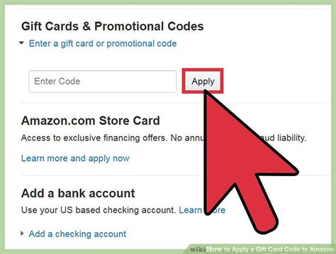Check spelling or type a new query. 3 Ways to Apply a Gift Card Code to Amazon - wikiHow