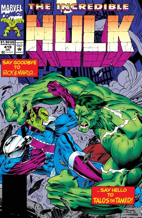 Incredible Hulk Vol 1 419 Marvel Database Fandom Powered By Wikia