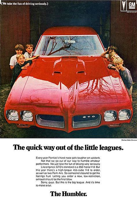 1970 Pontiac Gto Ad Pontiac Gto Pontiac Muscle Cars