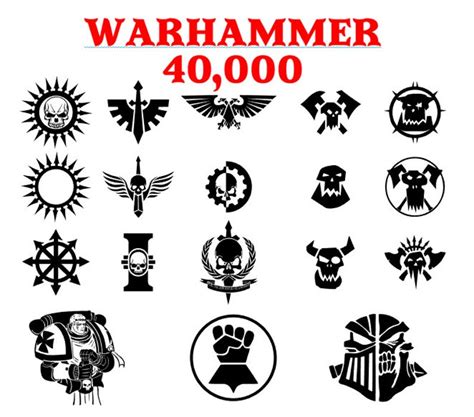 18 Warhammer Inspired Ork Human Logo Silhouette Svg Cut File Etsy
