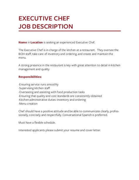 Food runner job description template: Job Description Templates: The Definitive Guide