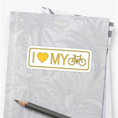 I Love My Bike Stickers By Bicyclegood Redbubble