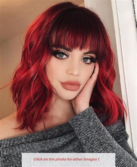 Short Red Hair With Gold Highlights Vivid Hair Color