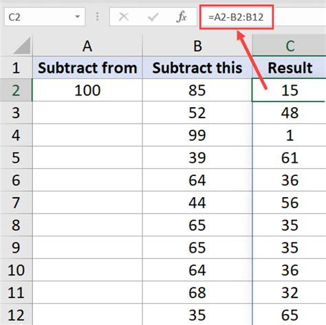 How To Subtract In Excel Subtract Cells Column Datestime Trump Excel