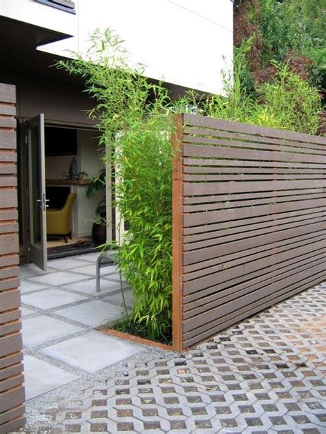 images  fences  pinterest fence design landscapes  bamboo fence