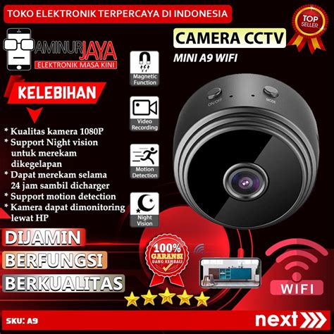 Jual Cctv Camera A Ip Wifi Kamera Hidden Spy Cam Mini Pengintai