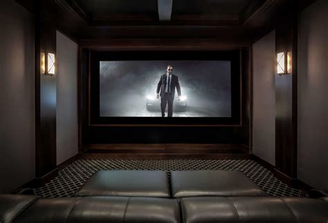 Contemporary Style Screening Room Paradise Theater Private Cinema